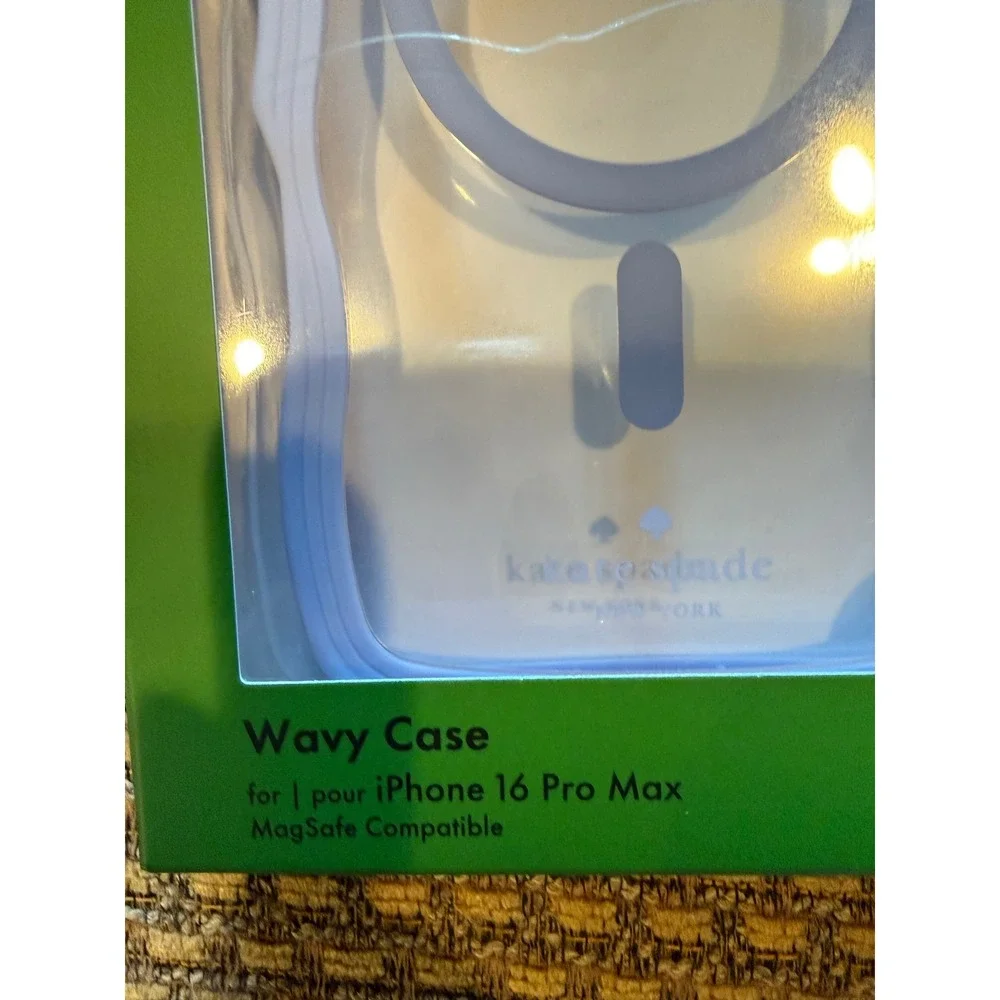 Kate Spade Wavy Case iPhone 16 Pro Max Lavender New MagSafe Protective Cover
